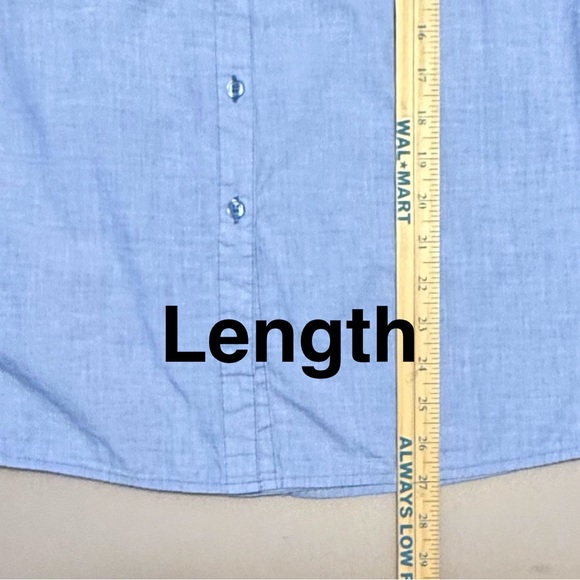 Harve Benard Light Blue Button Down Shirt 💯 % Cotton - Picture 6 of 10